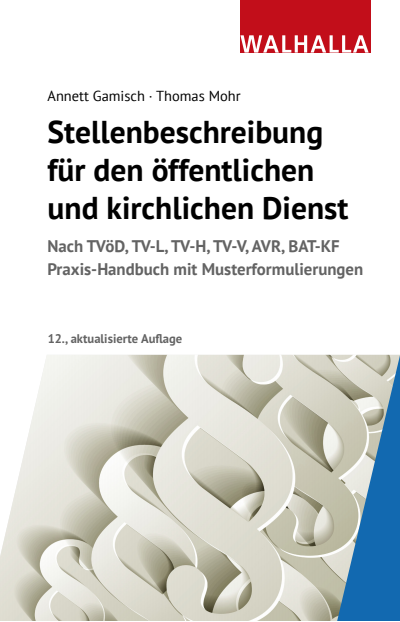 Cover des Buchs: Stellenbeschreibung für den öffentlichen und kirchlichen Dienst
