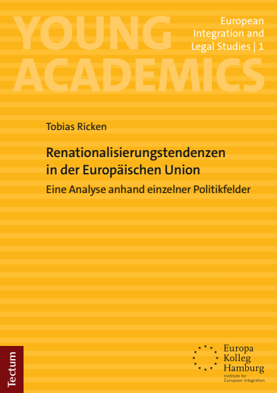 Cover des Buchs: Renationalisierungstendenzen in der Europäischen Union