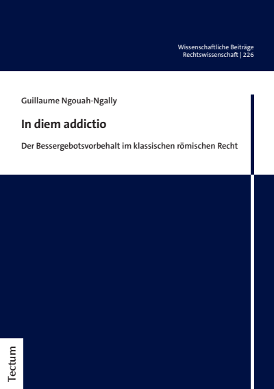 Cover des Buchs: In diem addictio