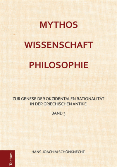 Cover of book: Mythos - Wissenschaft - Philosophie