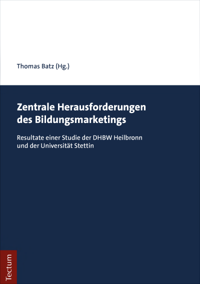 Cover of book: Zentrale Herausforderungen des Bildungsmarketings