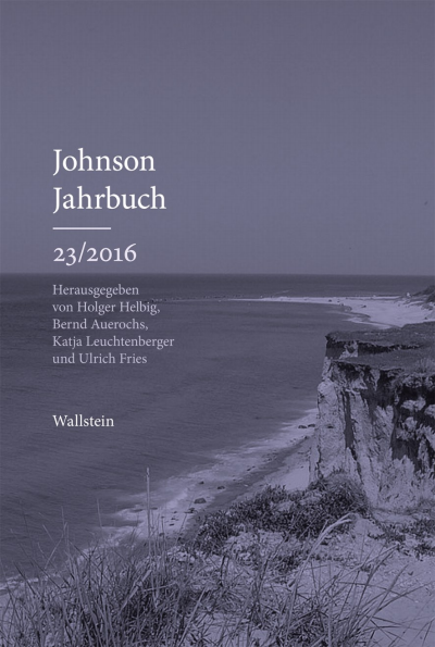 Cover of book: Johnson-Jahrbuch 23/2016