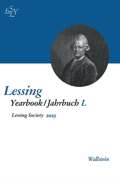 Cover of book: Lessing Yearbook/Jahrbuch L, 2023