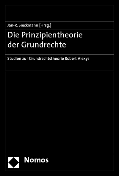 Cover of book: Die Prinzipientheorie der Grundrechte