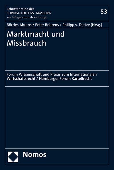 Cover des Buchs: Marktmacht und Missbrauch