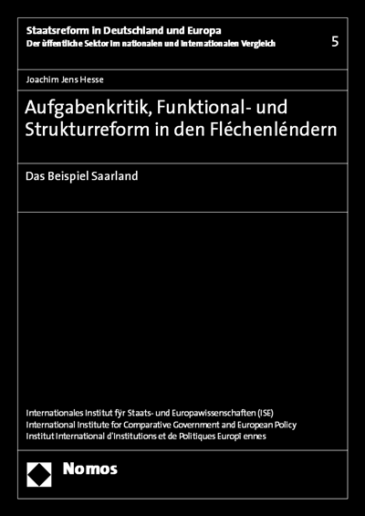 Cover des Buchs: Aufgabenkritik, Funktional- und Strukturreform in den Flächenländern