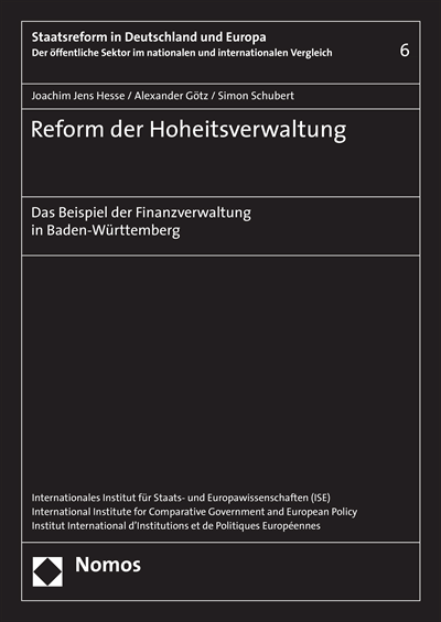 Cover des Buchs: Reform der Hoheitsverwaltung