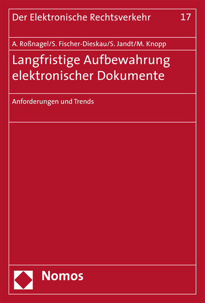 Cover des Buchs: Langfristige Aufbewahrung elektronischer Dokumente