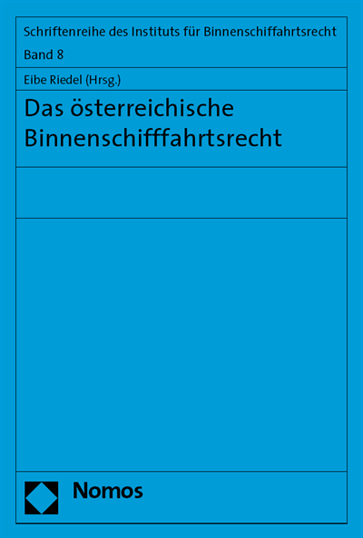 Cover of book: Das österreichische Binnenschifffahrtsrecht