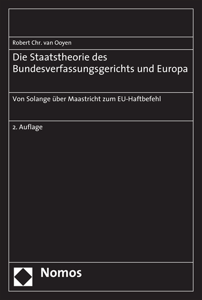 Cover des Buchs: Die Staatstheorie des Bundesverfassungsgerichts und Europa
