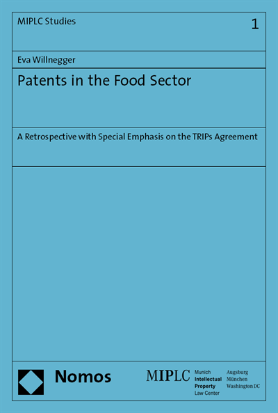 Cover des Buchs: Patents in the Food Sector