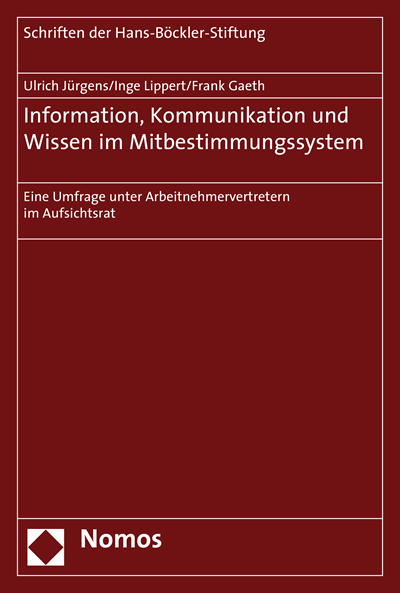 Cover des Buchs: Information, Kommunikation und Wissen im Mitbestimmungssystem