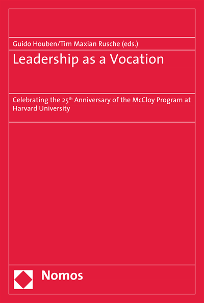 Cover des Buchs: Leadership as a Vocation