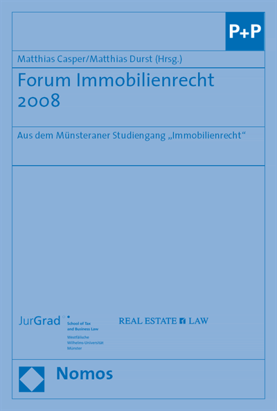 Cover of book: Forum Immobilienrecht 2008