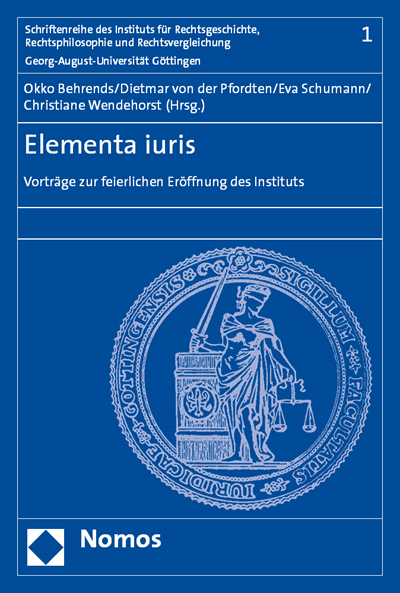 Cover des Buchs: Elementa iuris