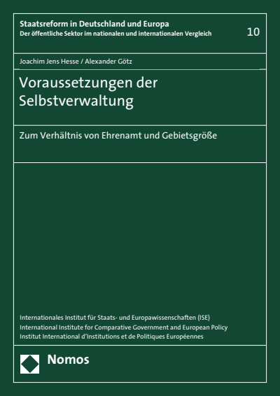 Cover des Buchs: Voraussetzungen der Selbstverwaltung