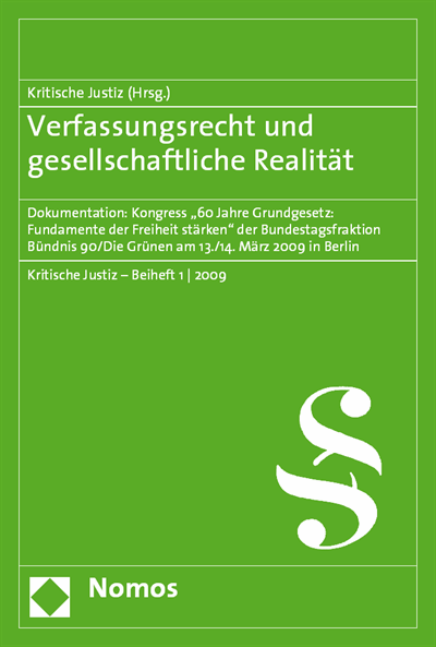 Cover des Buchs: Verfassungsrecht und gesellschaftliche Realität