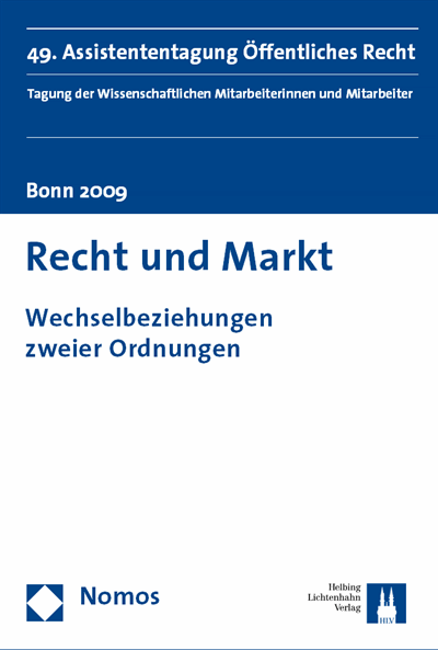 Cover des Buchs: Recht und Markt