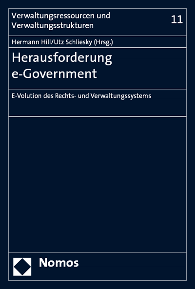 Cover des Buchs: Herausforderung e-Government