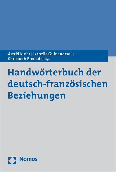 Cover des Buchs: Handwörterbuch der deutsch-französischen Beziehungen