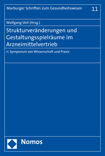 Cover des Buchs: Strukturveränderungen und Gestaltungsspielräume im Arzneimittelvertrieb