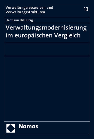 Cover des Buchs: Verwaltungsmodernisierung im europäischen Vergleich