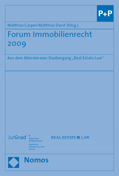 Cover of book: Forum Immobilienrecht 2009