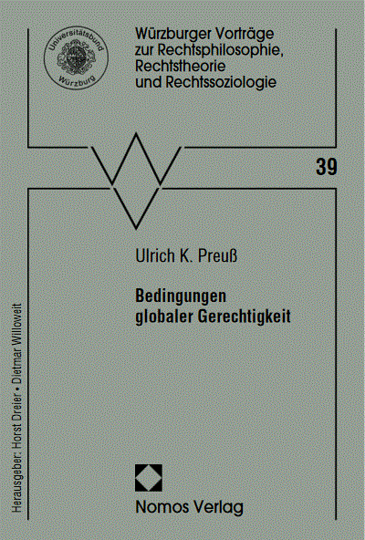 Cover des Buchs: Bedingungen globaler Gerechtigkeit