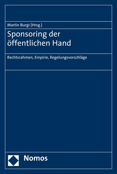 Cover des Buchs: Sponsoring der öffentlichen Hand
