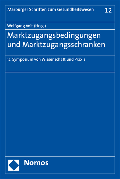 Cover des Buchs: Marktzugangsbedingungen und Marktzugangsschranken