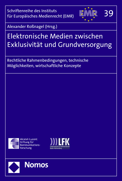 Cover des Buchs: Elektronische Medien zwischen Exklusivität und Grundversorgung