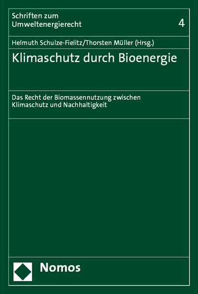 Cover of book: Klimaschutz durch Bioenergie