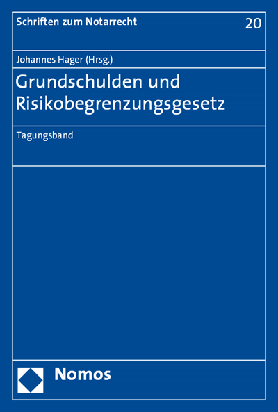 Cover des Buchs: Grundschulden und Risikobegrenzungsgesetz