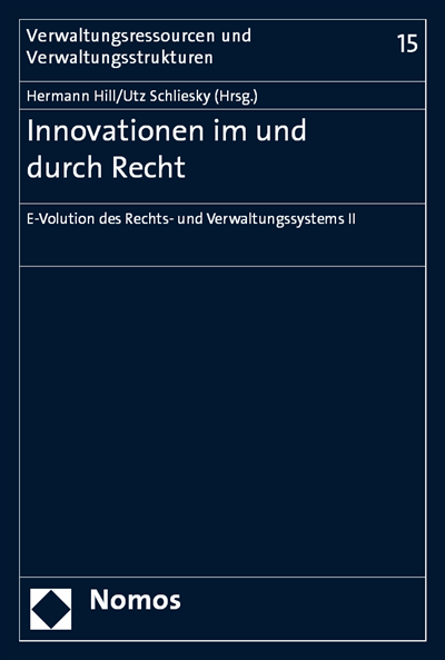 Cover des Buchs: Innovationen im und durch Recht