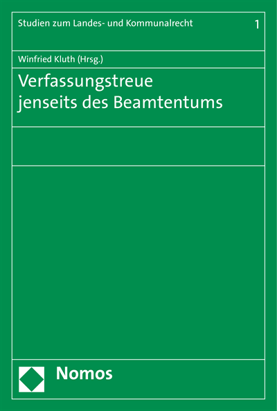 Cover des Buchs: Verfassungstreue jenseits des Beamtentums