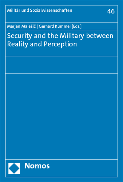 Cover des Buchs: Security and the Military between Reality and Perception