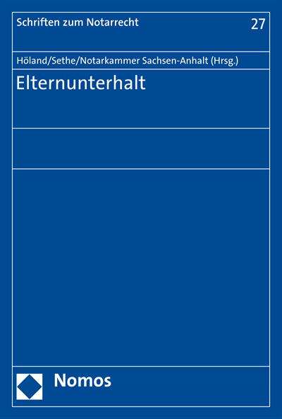 Cover des Buchs: Elternunterhalt