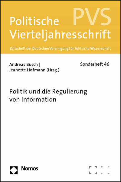 Cover des Buchs: Politik und die Regulierung von Information