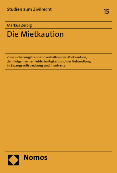 Cover des Buchs: Die Mietkaution