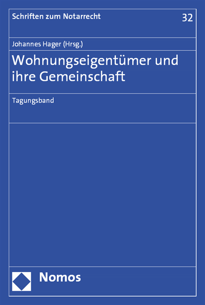 Cover des Buchs: Wohnungseigentümer und ihre Gemeinschaft