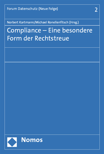 Cover des Buchs: Compliance - Eine besondere Form der Rechtstreue