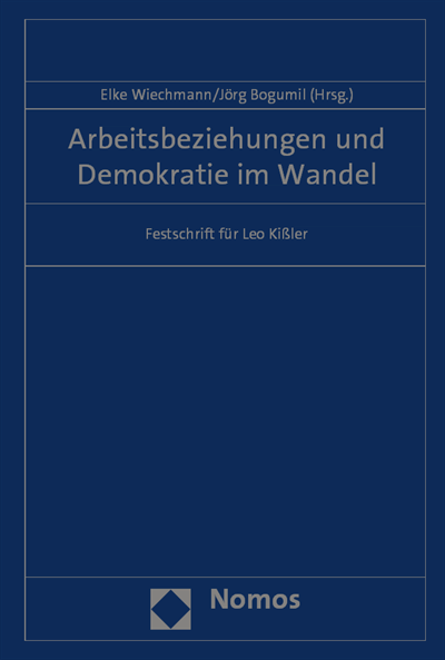 Cover des Buchs: Arbeitsbeziehungen und Demokratie im Wandel