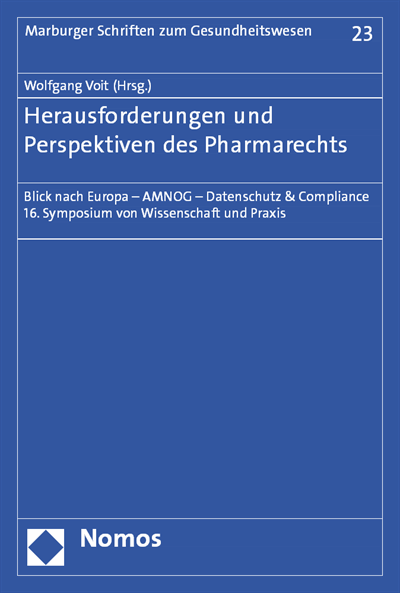 Cover des Buchs: Herausforderungen und Perspektiven des Pharmarechts
