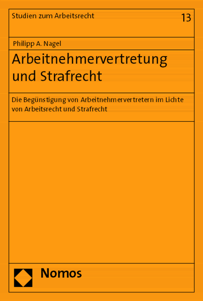 Cover des Buchs: Arbeitnehmervertretung und Strafrecht