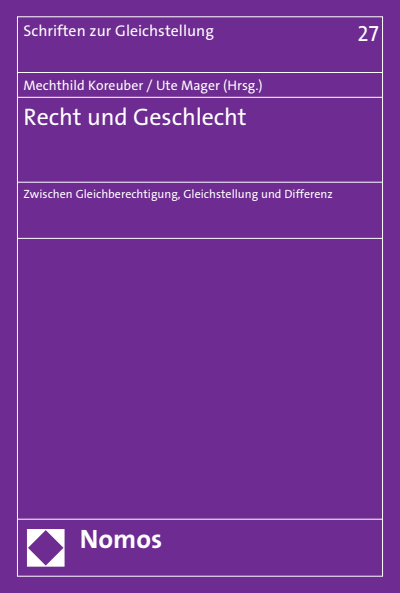 Cover des Buchs: Recht und Geschlecht