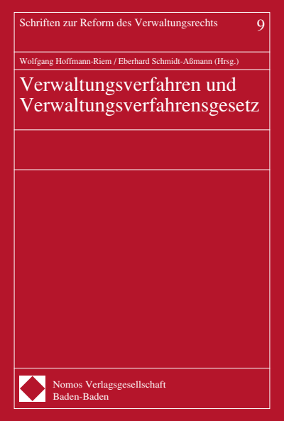 Cover des Buchs: Verwaltungsverfahren und Verwaltungsverfahrensgesetz