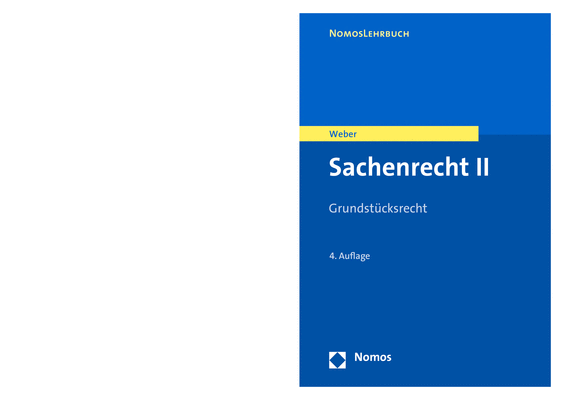Cover des Buchs: Sachenrecht II