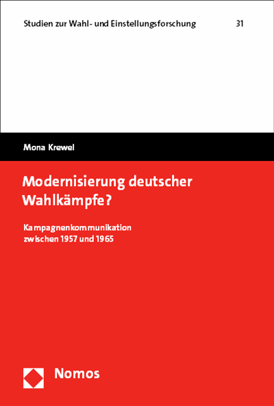 Cover des Buchs: Modernisierung deutscher Wahlkämpfe?