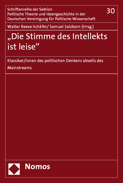 Cover des Buchs: "Die Stimme des Intellekts ist leise"