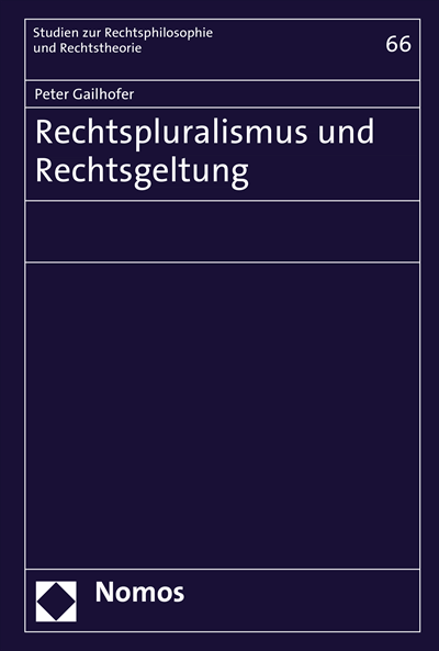 Cover of book: Rechtspluralismus und Rechtsgeltung